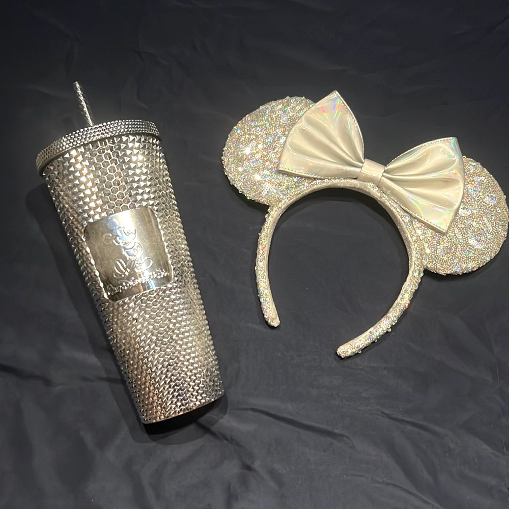 Disney 100 Silver Starbucks cup
